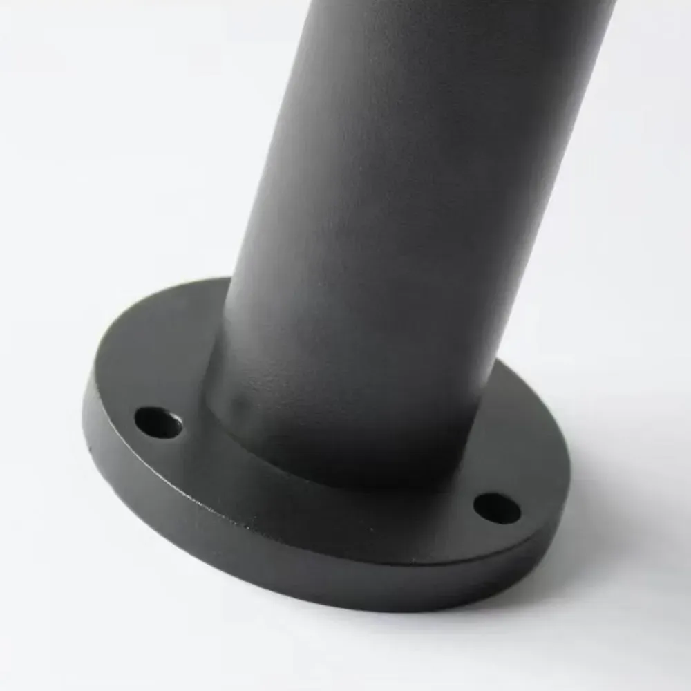 Modern Metal Acrylic Cylindrical Black Outdoor Path Light