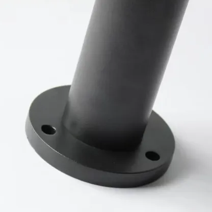 Modern Metal Acrylic Cylindrical Black Outdoor Path Light