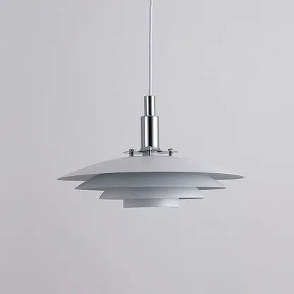 Nordic Contemporary Minimalist Shaped Metal Pendant Light Black/White