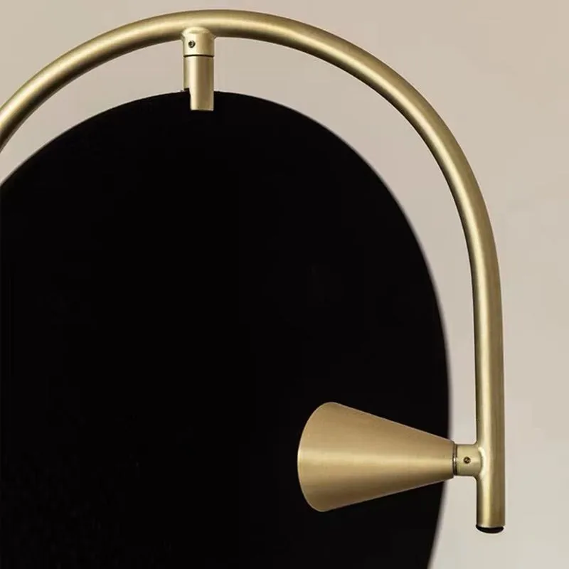 Art Deco Metal Geometric Black Floor Lamp Living Room