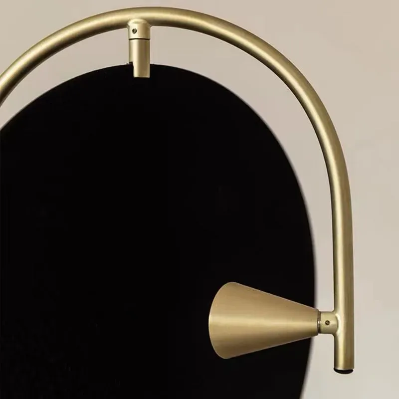 Art Deco Metal Geometric Black Floor Lamp Living Room