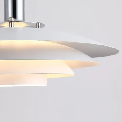 Nordic Contemporary Minimalist Shaped Metal Pendant Light Black/White