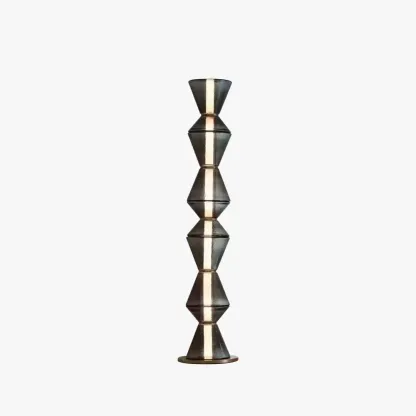 Modern Metal Glass Cylindrical Black Floor Lamp Bedroom