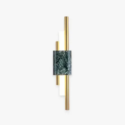 Nordic Metal Cylindrical Bedroom Wall Lamp, Gold/Green/White