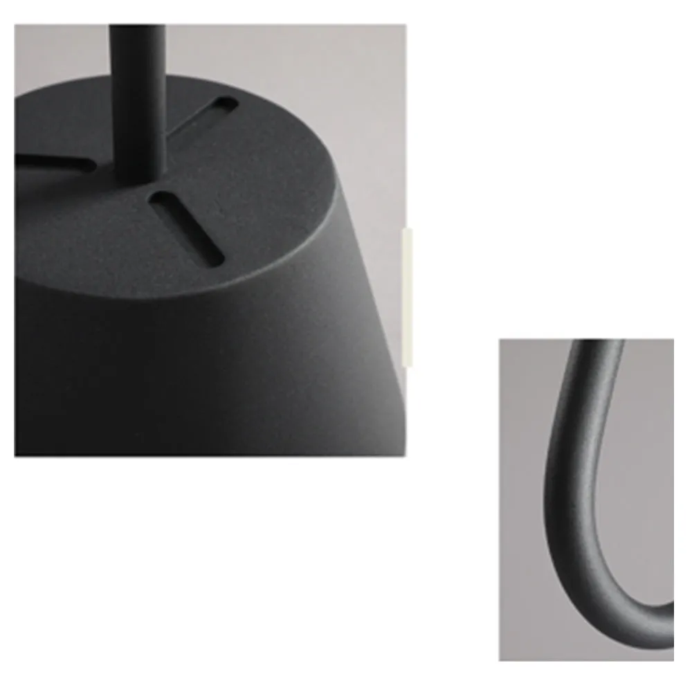 Modern Metal Fabric Hooded Black Floor Lamp Bedroom