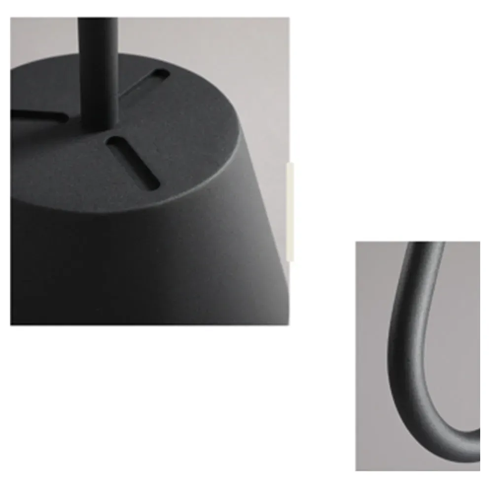 Modern Metal Fabric Hooded Black Floor Lamp Bedroom