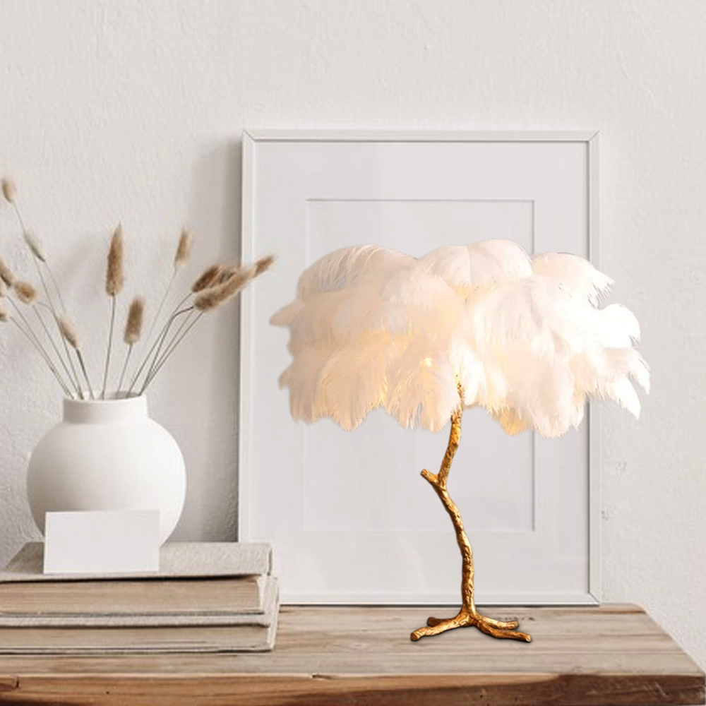 Art Deco Feather Dendritic Floor Lamp 10 Color Living Room