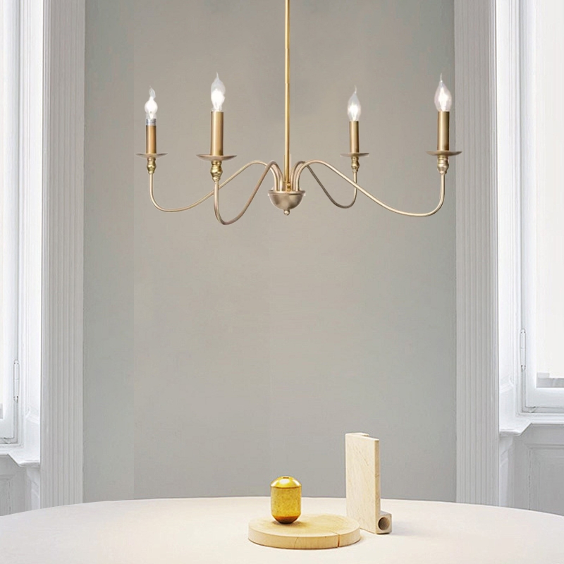 Retro Branch Pendant Light Black Gold Metal Riofu 