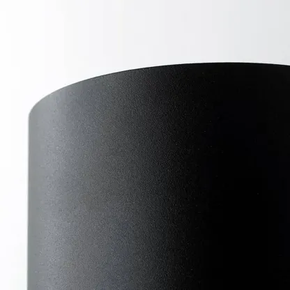 Modern Metal Cylindrical Black Wall Lamp Outdoor