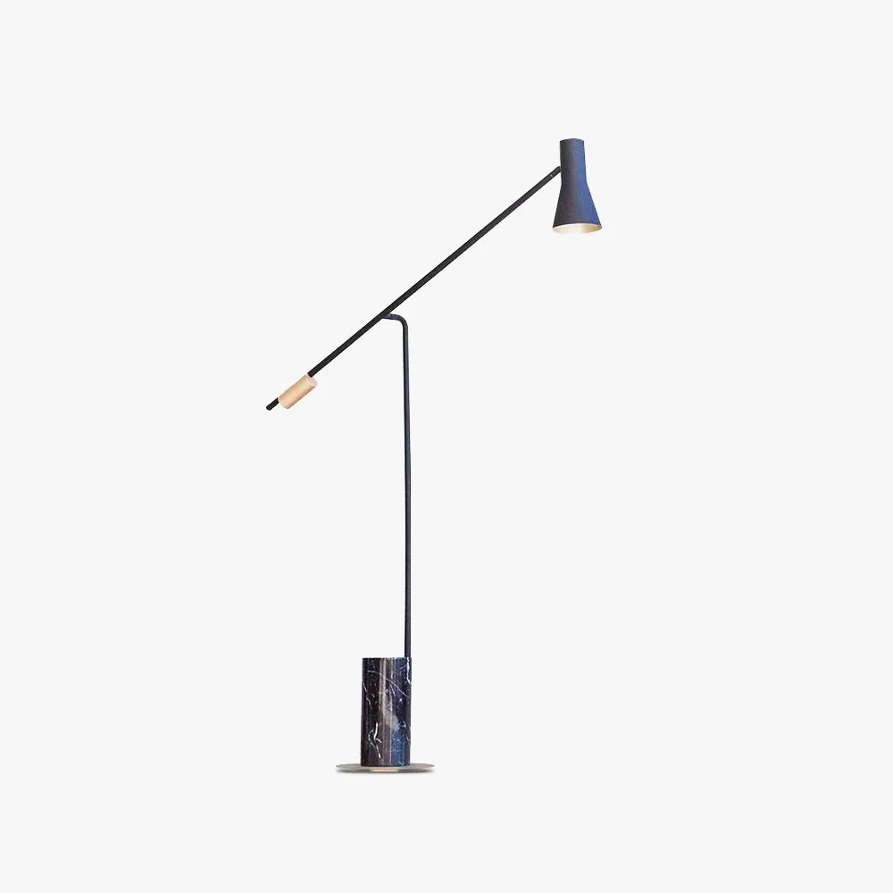 Vintage Metal Hooded Black Floor Lamp living Room