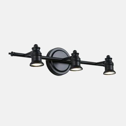 Modern Riofu Metal Linear Black Wall Lamp Bathroom 