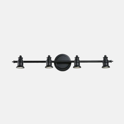 Modern Riofu Metal Linear Black Wall Lamp Bathroom 