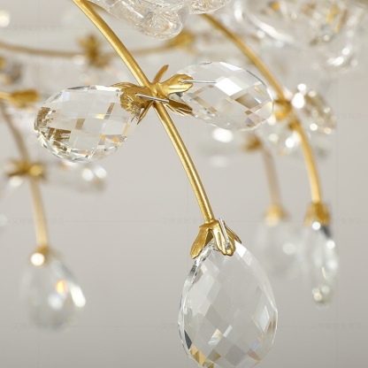 Royal Dendritic Ceiling Light Gold Glass Riofu 