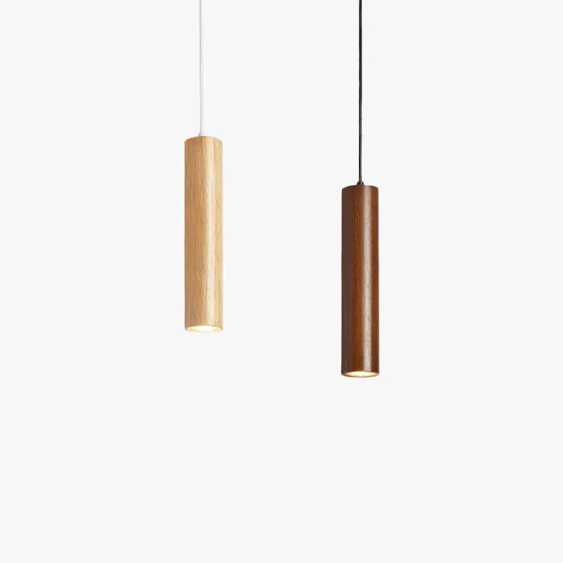 Minimalist Wooden Acrylic Dining Room Pendant Light Brown/Yellow