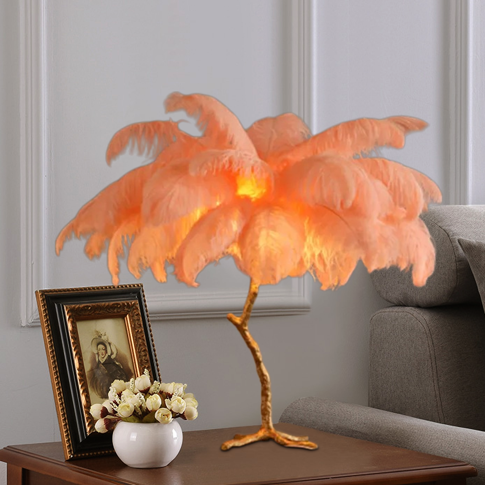 Art Deco Feather Dendritic Floor Lamp 10 Color Living Room