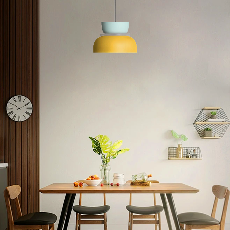 Art LED Pendant Light Metal Contrast Color Dining Room/Kitchen/Study Room