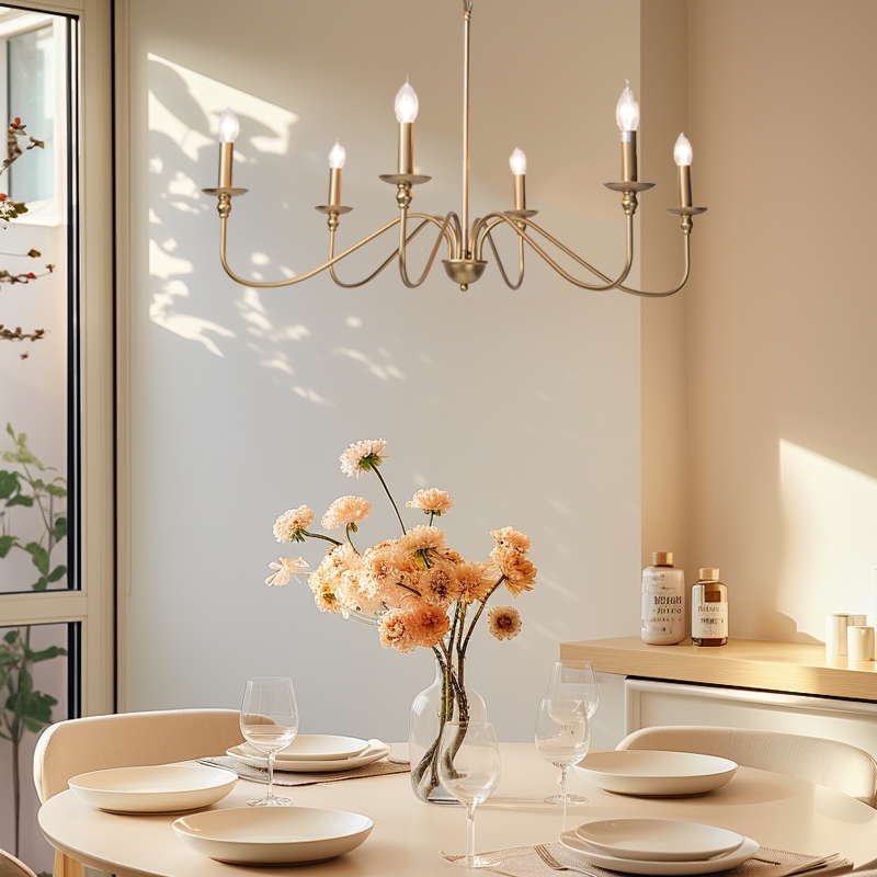 Retro Branch Pendant Light Black Gold Metal Riofu 