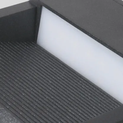 Modern Metal Acrylic Round Square Black Outdoor Deck Light