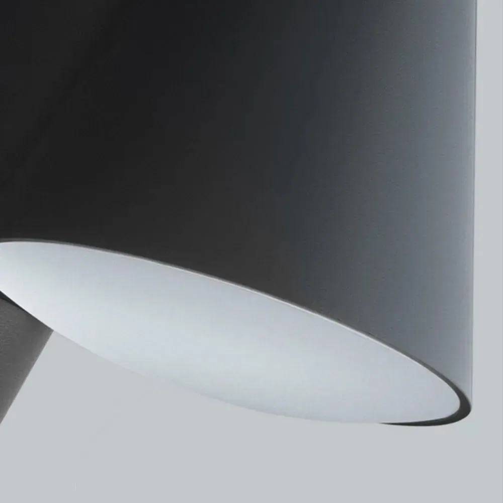 Modern Metal Geometric Black Outdoor Lamp Hallway
