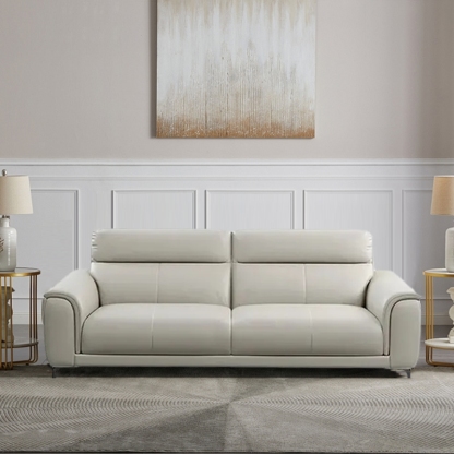 Modern Grey Riofu Microfiber Leather Sofa Living Room