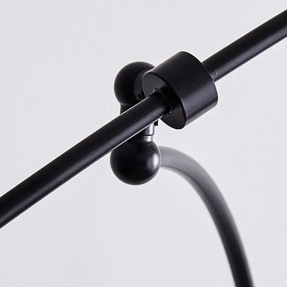 Modern Metal Hooded Black Floor Lamp living Room