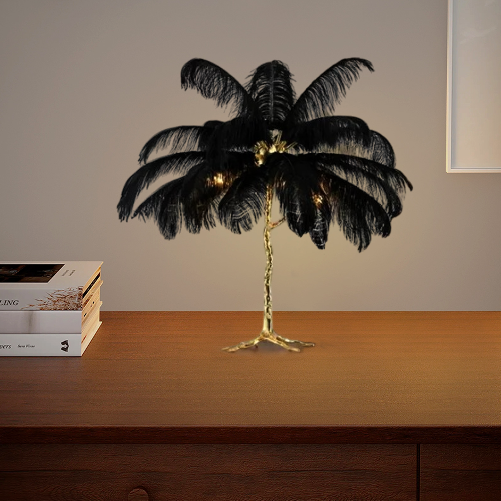 Art Deco Feather Dendritic Floor Lamp 10 Color Living Room