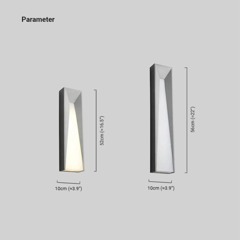 Industrial Metal Rectangular Passage Black/White Wall Lamp