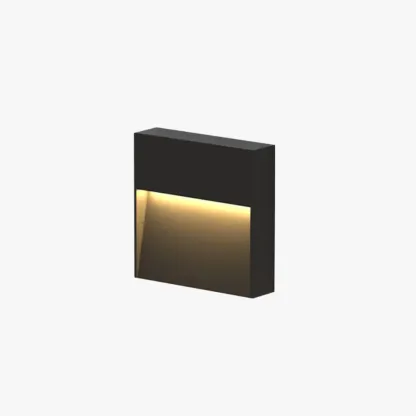 Industrial Metal Acrylic Geometric  Black Outdoor Pathway Light