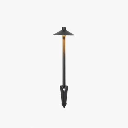 Modern Metal Hooded Black Outdoor Lamp Garden