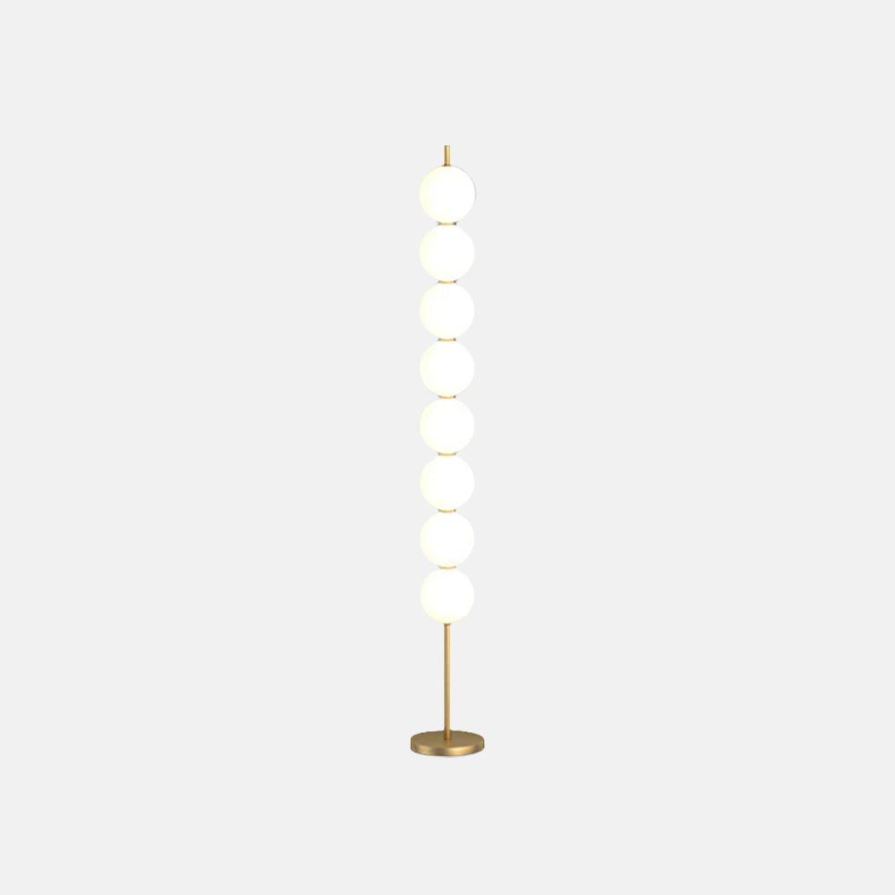 Modern Metal Cylindrical White Floor Lamp Living Room
