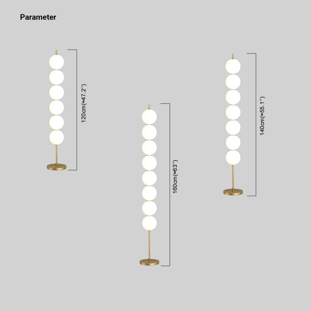 Modern Metal Cylindrical White Floor Lamp Living Room
