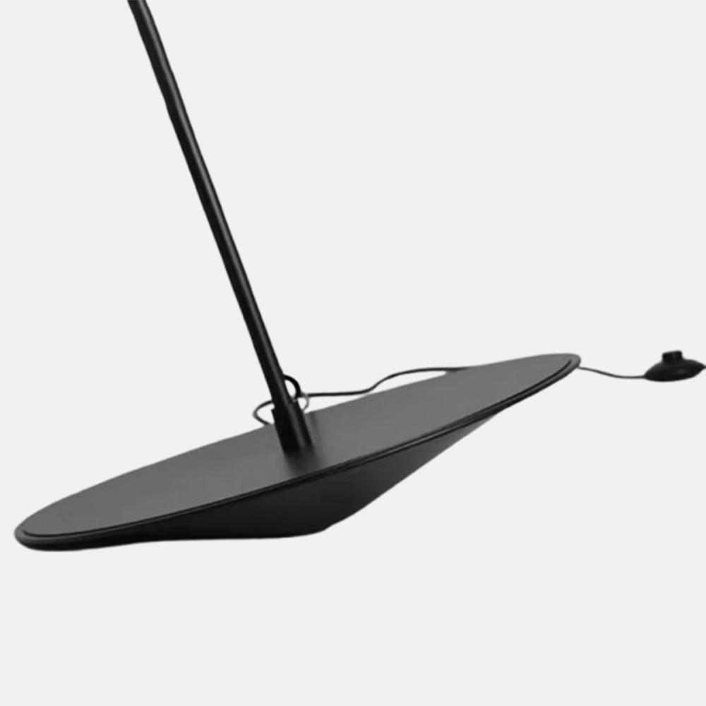 Modern Metal Hooded White Floor Lamp Bedroom