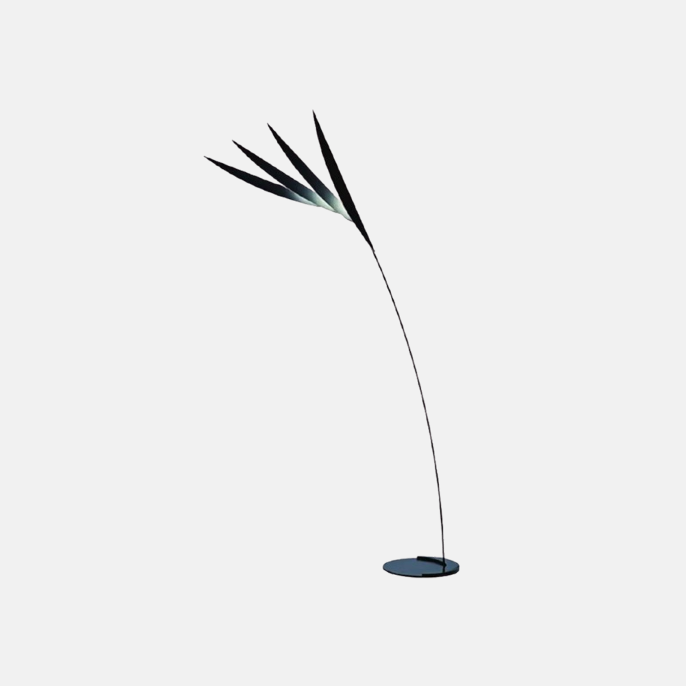 Designer Metal Acrylic Linear Black Floor Lamp Bedroom