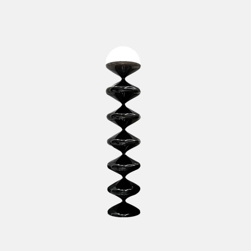Modern Metal Irregular Black White Floor Lamp Living Room