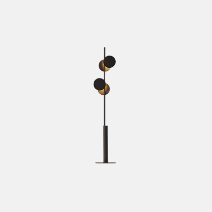 Modern Metal Cylindrical Black Floor Lamp Living Room