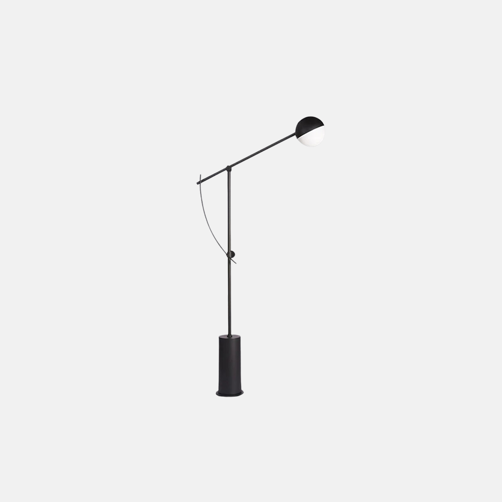 Modern Metal Bowled Black Floor Lamp Living Room