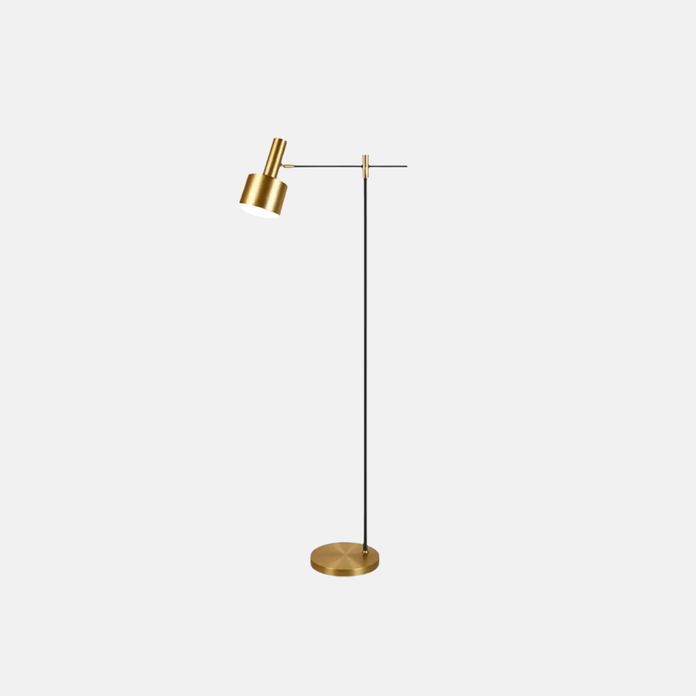 Modern Metal Linear Gold Floor Lamp Living Room