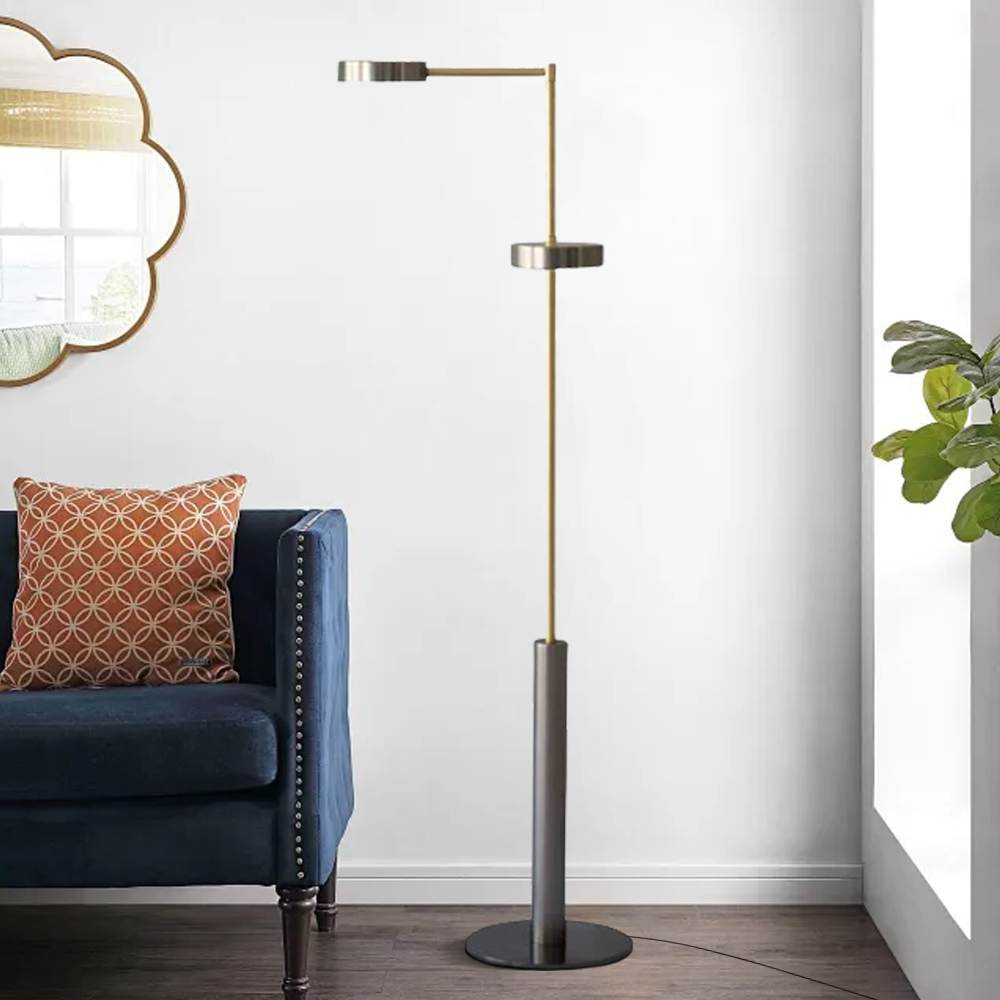Modern Metal Linear Gold Floor Lamp Bedroom Living Room