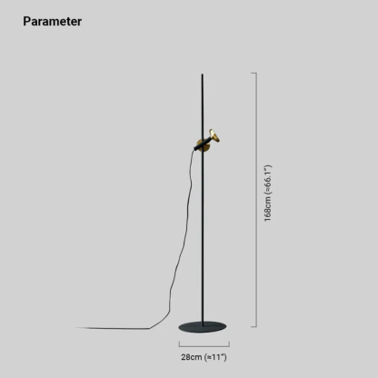 Minimalist Metal Linear Black Floor Lamp Living Room