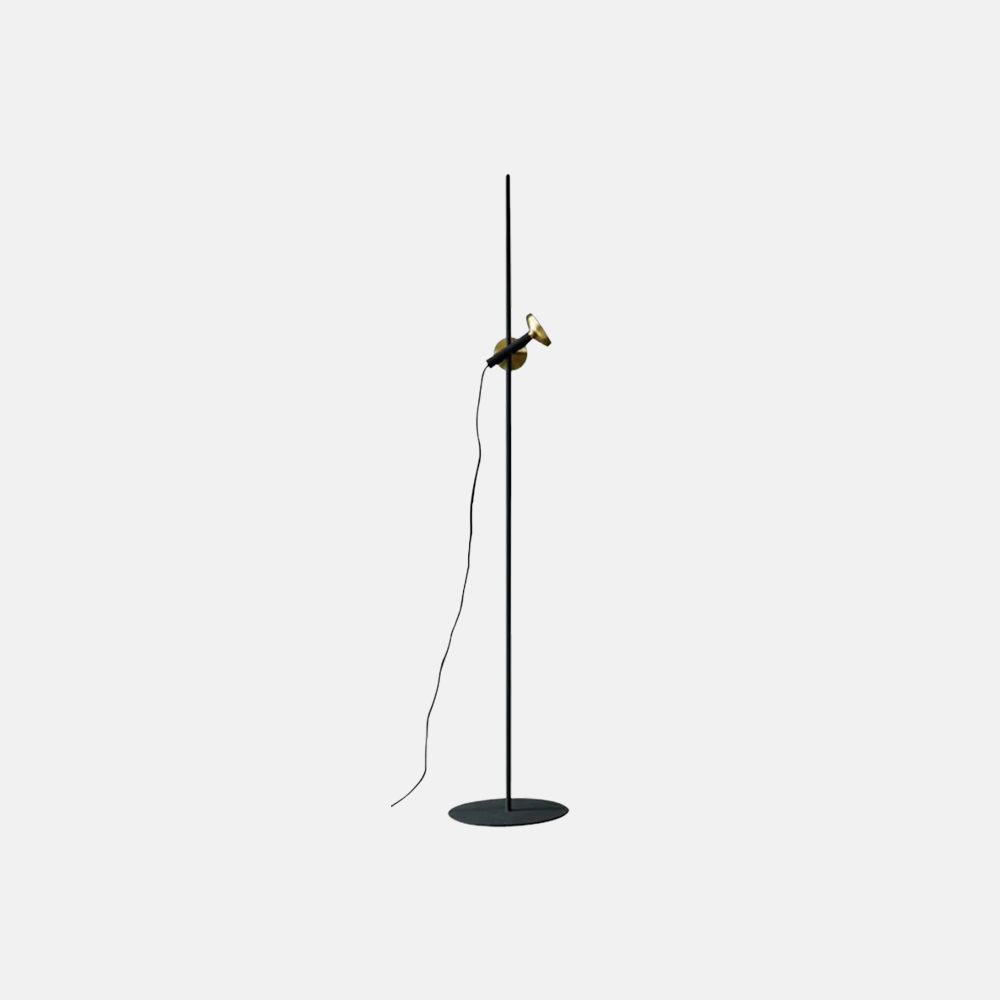 Minimalist Metal Linear Black Floor Lamp Living Room