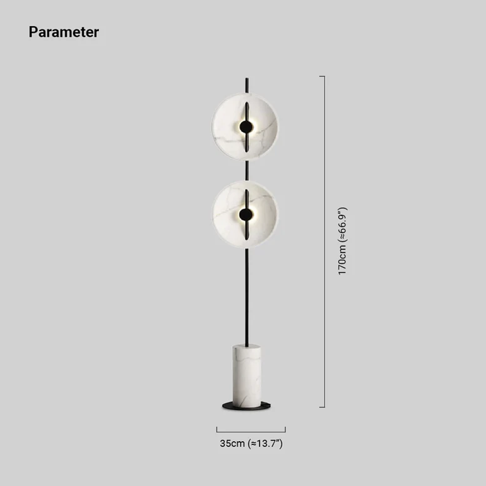 Designer Metal Linear White Floor Lamp Bedroom Living Room