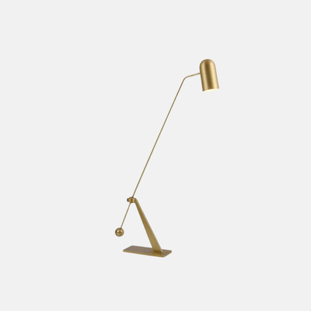 Modern Metal Linear Gold Floor Lamp Living Room