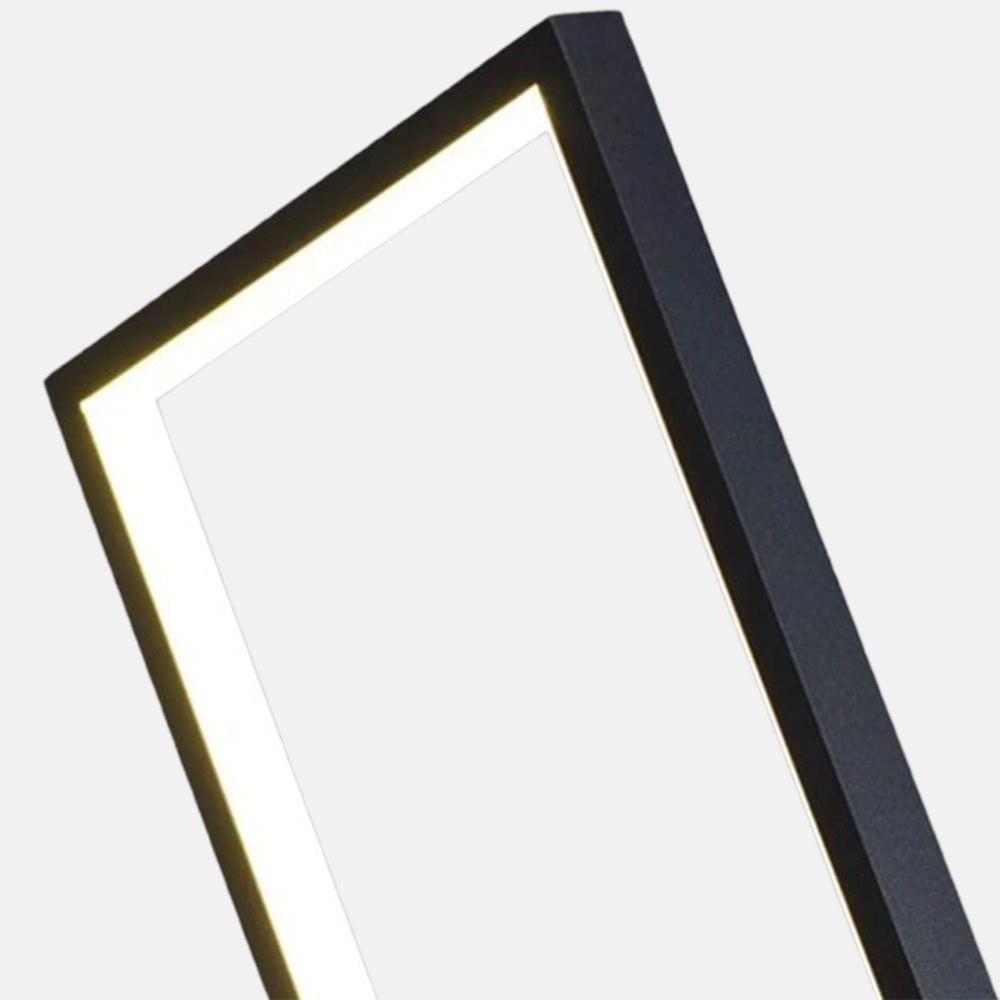 Minimalist Metal Linear Black Floor Lamp Living Room