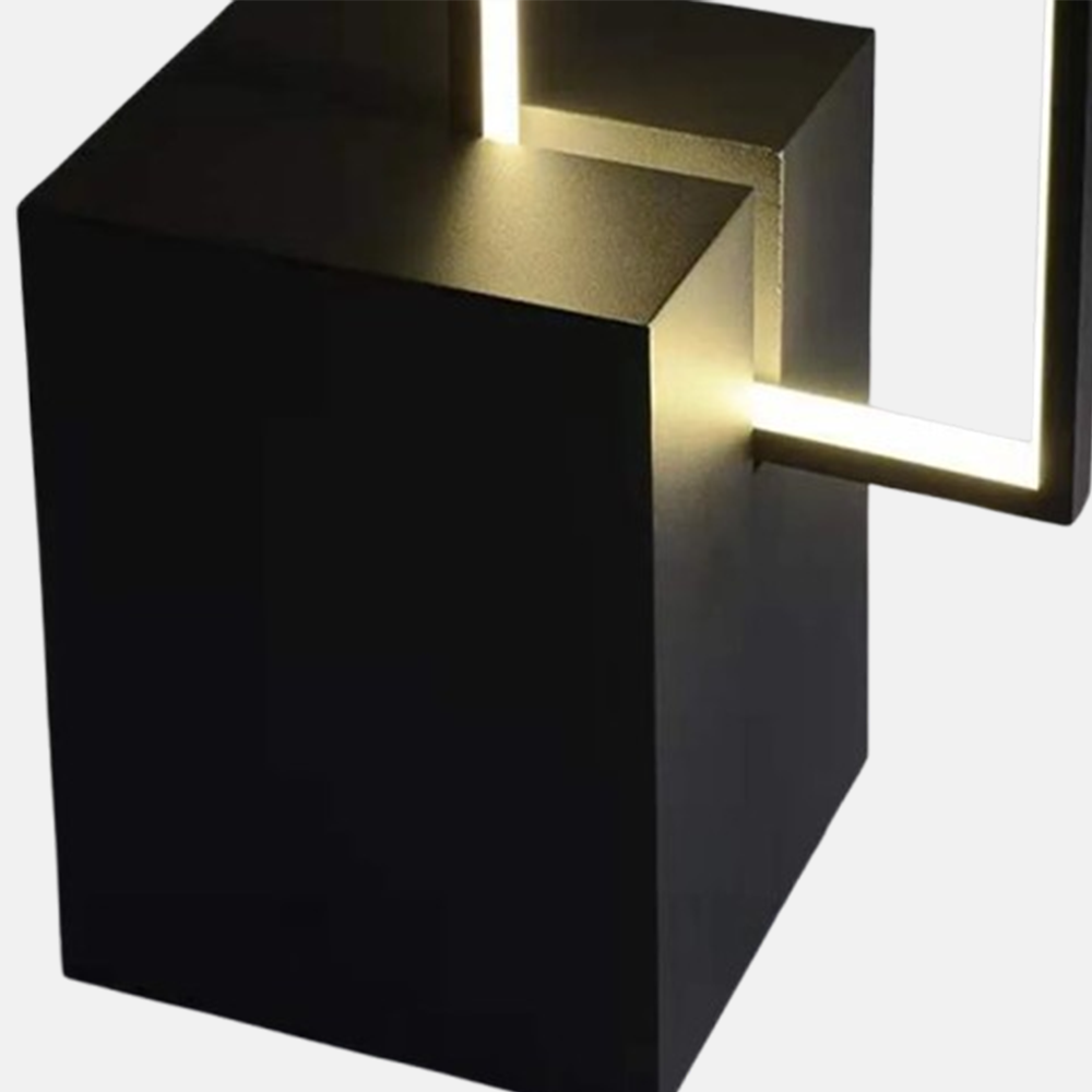 Minimalist Metal Linear Black Floor Lamp Living Room