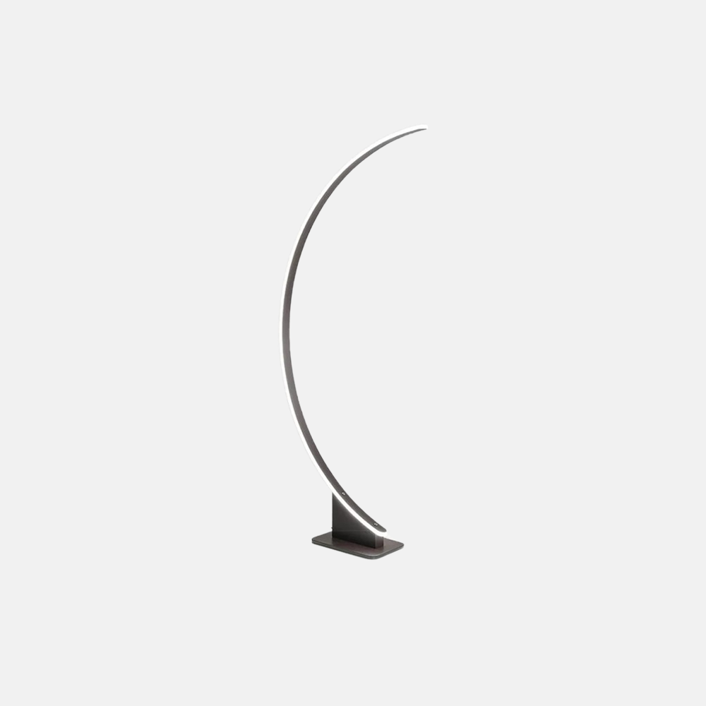 Modern Metal Silicone Linear Black Floor Lamp Living Room