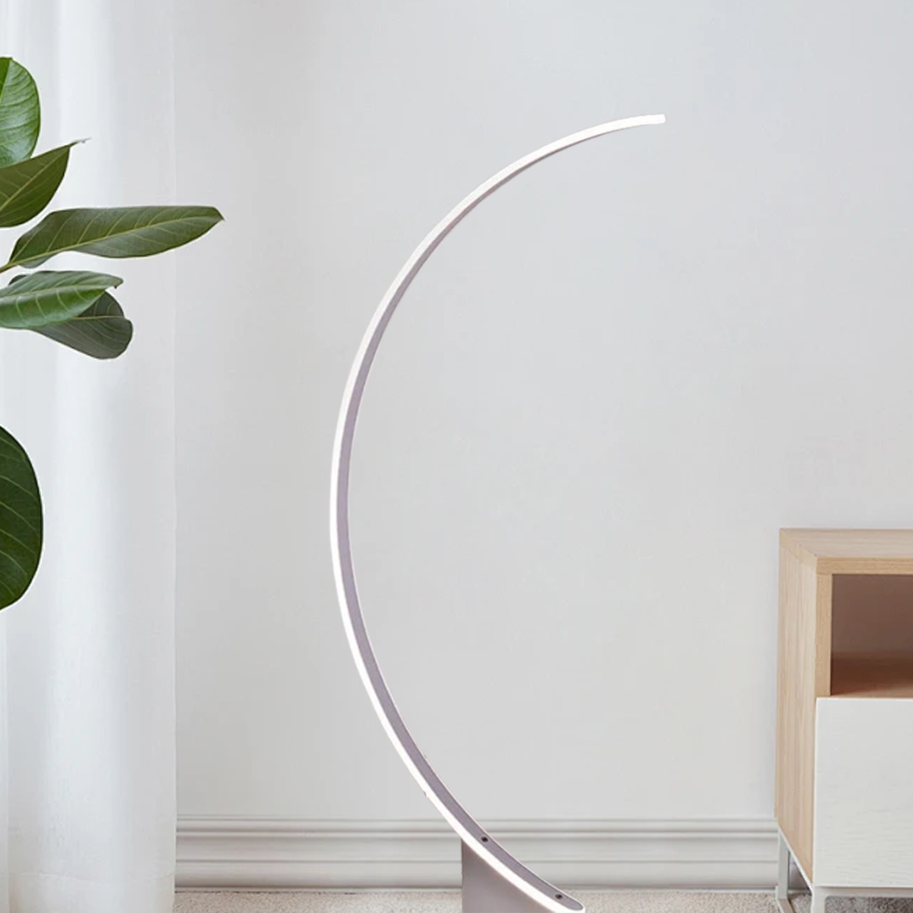 Modern Metal Silicone Linear Black Floor Lamp Living Room