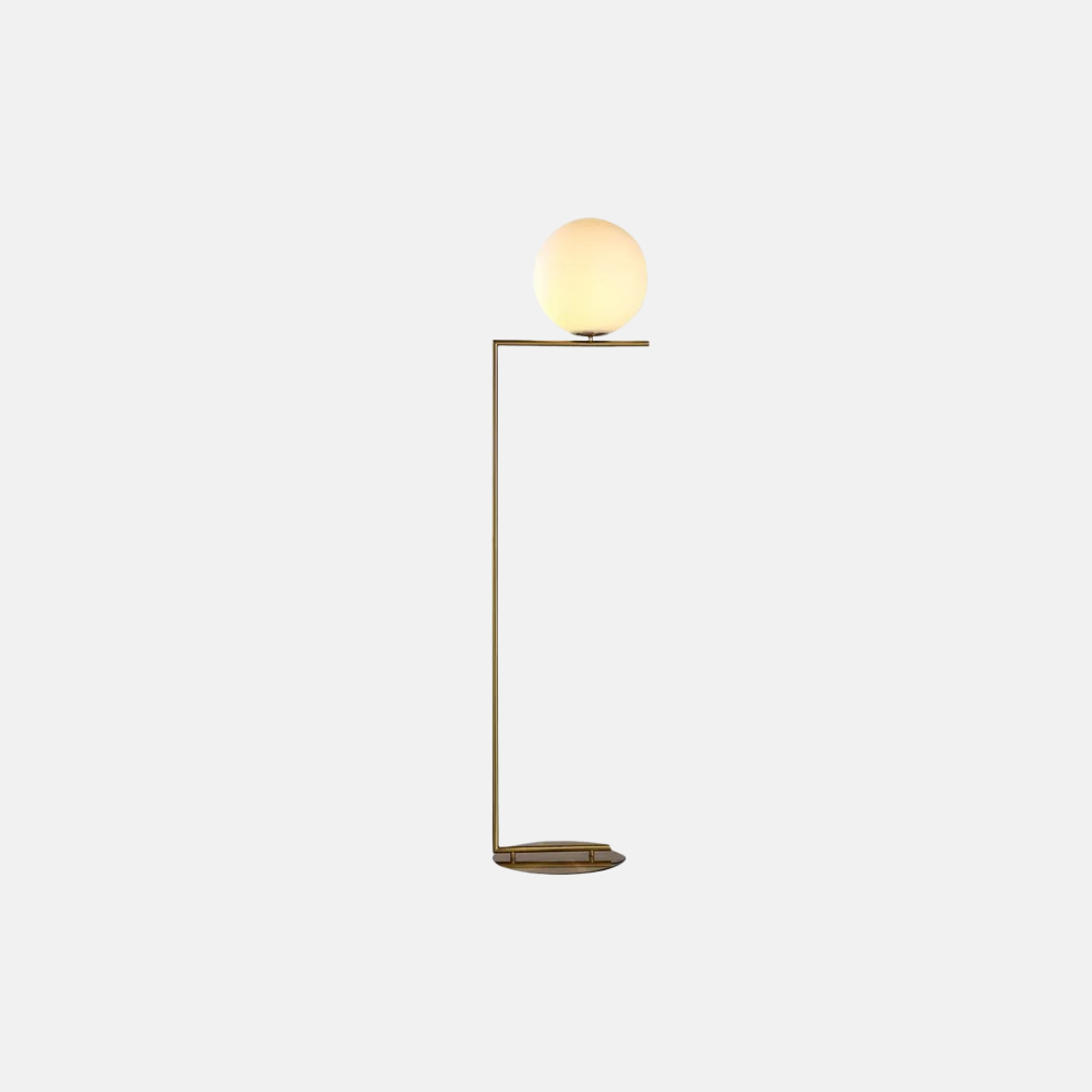 Modern Metal Linear Gold Floor Lamp Living Room