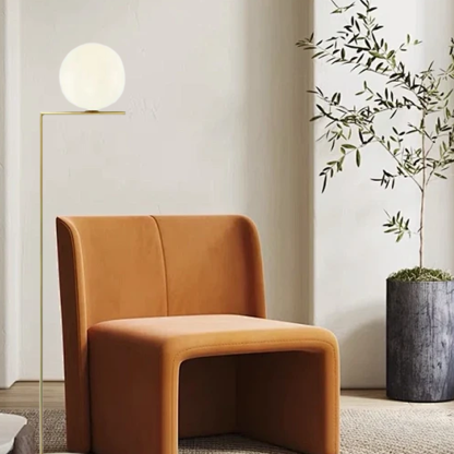 Modern Metal Linear Gold Floor Lamp Living Room