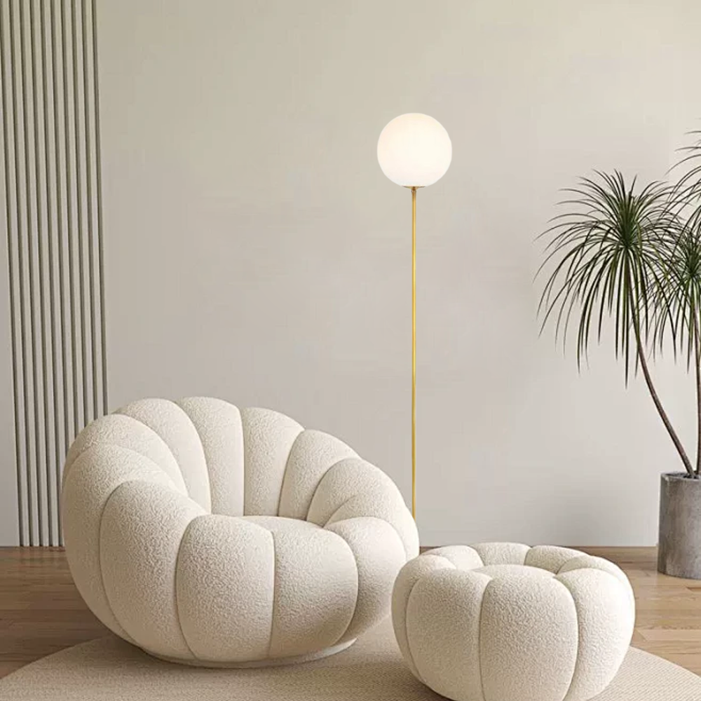 Modern Metal Linear Gold Floor Lamp Living Room