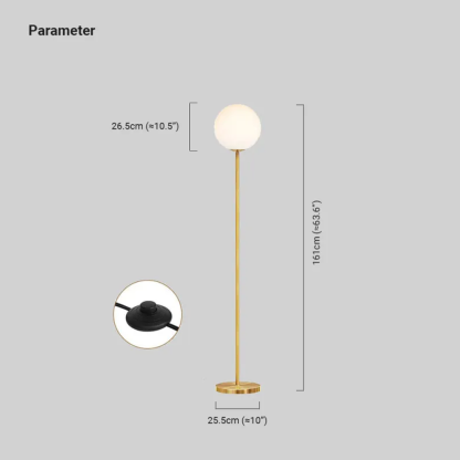 Modern Metal Linear Gold Floor Lamp Living Room